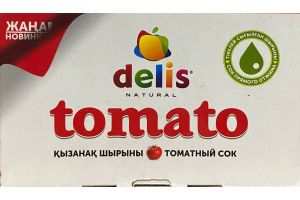 Сок прямого отжима DELIS томатный в коробке 3л