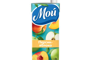 "Мой" сокосодержащий напиток персиково-яблочный 1.93 л