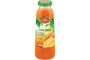 "Сады Придонья" сок из моркови, апельсинов и манго восстановленный с мякотью 0.3 л
