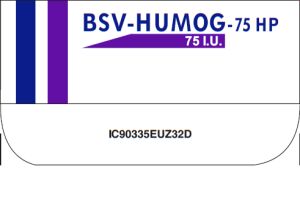 BSV-ХУМОГ -75 HP Раствор для инъекций 75 МЕ в комплекте с растворителем - раствор натрия хлорида 1мл №1