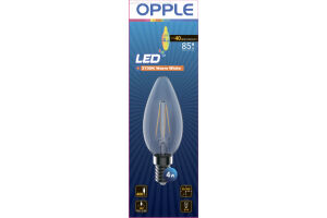 Лампа светодиодная LED-E-C35-E14-4W-FILA-2700K