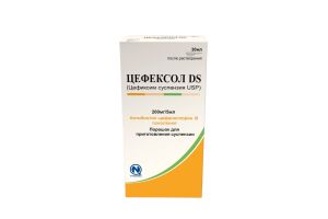 Цефексол DS Порошок для приготовления суспензии для приема внутрь 200 мг/5 мл №1