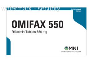 Омифакс 550 Таблетки, покрытые пленочной оболочкой 550 мг №10