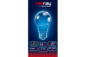 Лампа светодиодная энергосберегающая Redray A60 15W E27 6500K