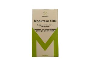 МОРИТЕКС 1500 Порошок для приготовления раствора для инъекций 1000 мг/500 мг №1