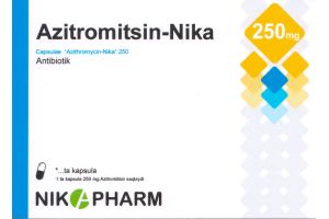 АЗИТРОМИЦИН-НИКА капсулы 250 мг №6