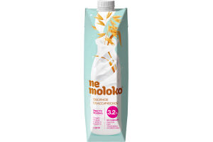 "Nemoloko" напиток овсяный классический обогащённый  витаминами и минеральными веществами 3,2% 1 л