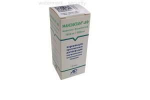 Максиктам-АФ лиофилизированный порошок для приготовления раствора для внутривенного и внутримышечного введения 1000 мг + 1000 мг №1