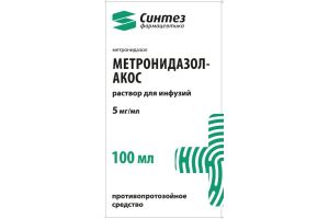 Метронидазол-АКОС раствор для инфузий 5 мг/мл 100мл  №1