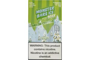 Электронная сигарета "Monster Bars Max" Melon Colada Ice 12 мл 5% nicotine