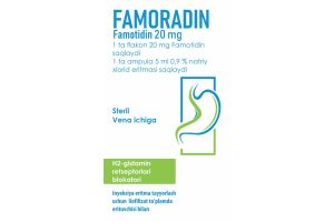 Фаморадин лиофилизат для приготовления инъекционного раствора 20мг в комплекте с растворителем 0.9% раствором натрия хлорида 5мл №1