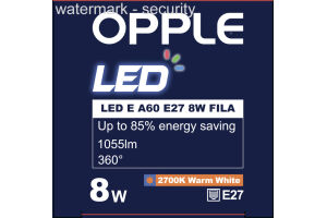 Лампа светодиодная  LED-E-A60-E27-8W-FILA-2700K
