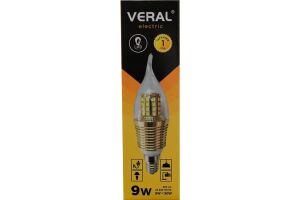 Лампа светодиодная VERAL VE-9W E14 6500K