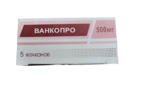 ВАНКОПРО Порошок для приготовления раствора для инфузий 500 мг №5