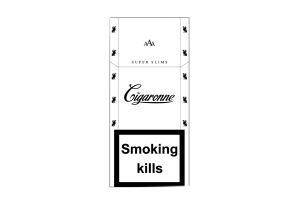 Сигареты с фильтром «Cigaronne Super Slims» White
