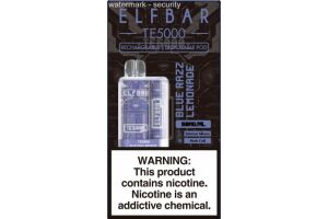 Электронная сигарета " ELF BAR" TE 5000 BLUE RAZZ LEMONADE 13.5 ml 50 mg/ml