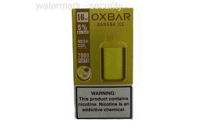 Электронная сигарета OXBAR FOX 7000 BANANA ICE 5mg 16мл