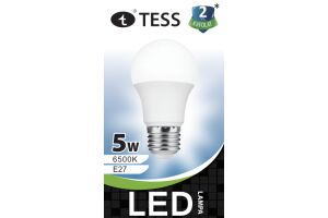 Лампа светодиодная энергосберегающая T-A55 5W E27 6500K