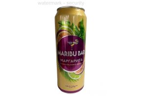 Напиток слабоалкогольный газированный «MARIBU BAR МАРГАРИТА МАРАКУЙЯ»7.2% 0.45 л