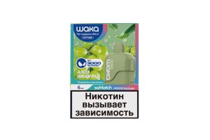 Предзаправленный картридж одноразового использования soMatch WAKA MB 3000 Aloe Grape (Алоэ Виноград) 6 мл 50 мг