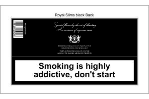 Сигареты с фильтром Cigaronne Royal Slims XL Black