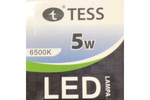 Лампа светодиодная энергосберегающая T-C30 5Вт "TESS" E27 6500К
