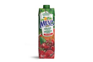 Сокосодержащий напиток "малина-вишня-гранат" неосветлённый Meva Juice 1 л
