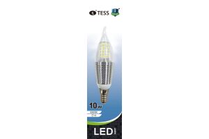Лампа светодиодная T-CB 10Вт "TESS" E14 6500К SILVER