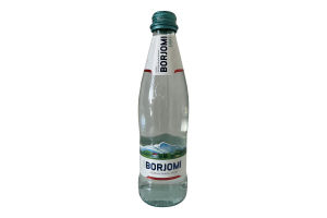 Вода минеральная газированная BORJOMI в стеклянных бутылках емкостью 0.33л
