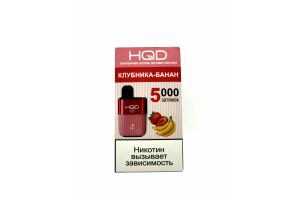 Электронные сигареты HQD HOT 5000 КЛУБНИКА-БАНАН 5% 14ml