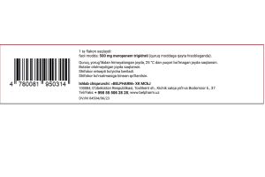 Меропенем-Belpharm, порошок для приготовления инъекционного раствора, 500 мг №5