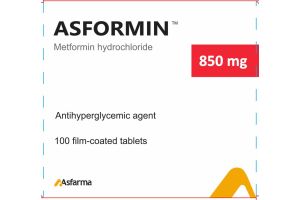 АСФОРМИН Таблетки покрытые оболочкой 850 мг №100