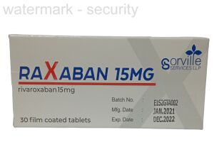 Раксабан таблетки, покрытые пленочной оболочкой 15 мг №30