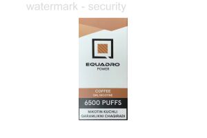 Электронная сигарета EQUADRO COFFEE PUFF 6500 11 ml 50 mg/ml