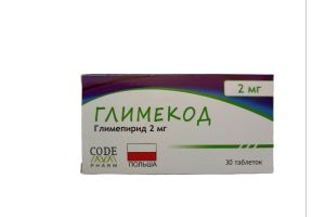Глимекод таблетки  2 мг №30
