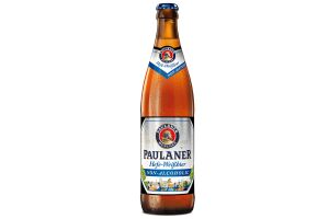 Безалкогольное светлое нефильтрованное пиво PAULANER  HEFE-WEISSBIER NATURTRÜB NON ALCOHOLIC 0.5 Л, 0.0%