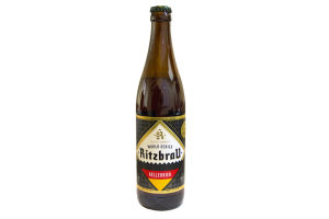 Пиво RITZBRAU KELLERBIER темное фильтрованное, пастеризованное 6%, 0.5л
