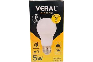 Лампа светодиодная VERAL V55-5 5W E27 6500K