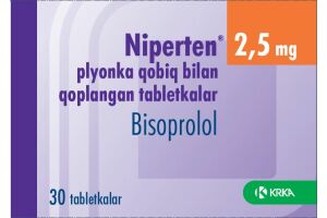 Нипертен  таблетки покрытые пленочной оболочкой 2.5 мг № 30