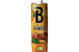 Безалкогольный напиток на растительном сырье Мультифрукт "BINGO" 0.95л