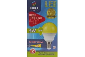 Лампа светодиодная энергосберегающая Nura Lights LED G45 5W E14 4000K