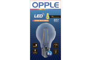 Лампа светодиодная  LED-E-A60-E27-8W-FILA-2700K