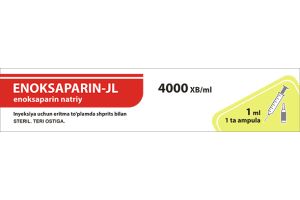 Эноксапарин-JL раствор для инъекций 4000 МЕ/мл 1 мл  №1 Ампулы в комплекте со шприцом