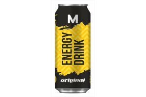 Напиток безалкогольный газированный энергетический пастеризованный "M Energi Drink" 0.45л