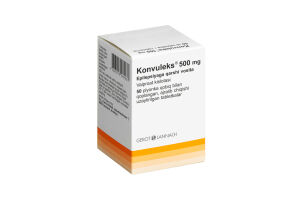 КОНВУЛЕКС Таблетки, покрытые пленочной оболочкой пролонгированного действия 500 мг №50
