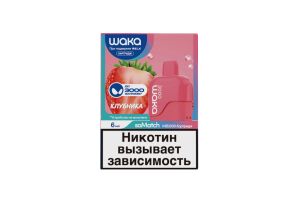 Предзаправленный картридж одноразового использования soMatch WAKA MB 3000 Strawberry Burst (Клубника) 6 мл 50 мг