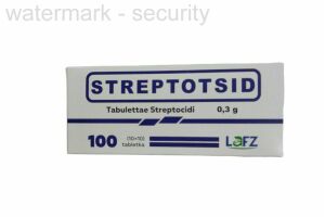 Стрептоцид таблетки 0.3 г №100