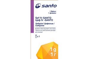Цеф IV-SANTO порошок для приготовления раствора для инъекций 1.0г №1