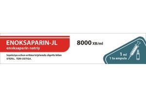 Эноксапарин-JL раствор для инъекций 8000 МЕ/мл 1 мл  №1 Ампулы в комплекте со шприцом