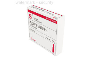 Адреналин-СОЛОфарм раствор для инъекций 1 мг/мл 1 мл №5